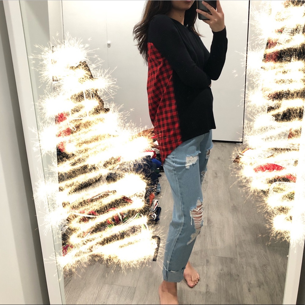 HONEY PUNCH Colorblock Sweater